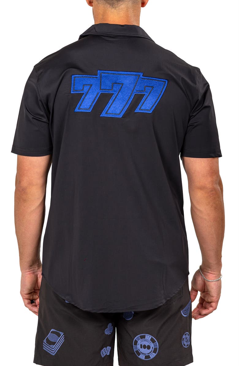 Maceoo Marthy Black Camp Shirt, Alternate, color,