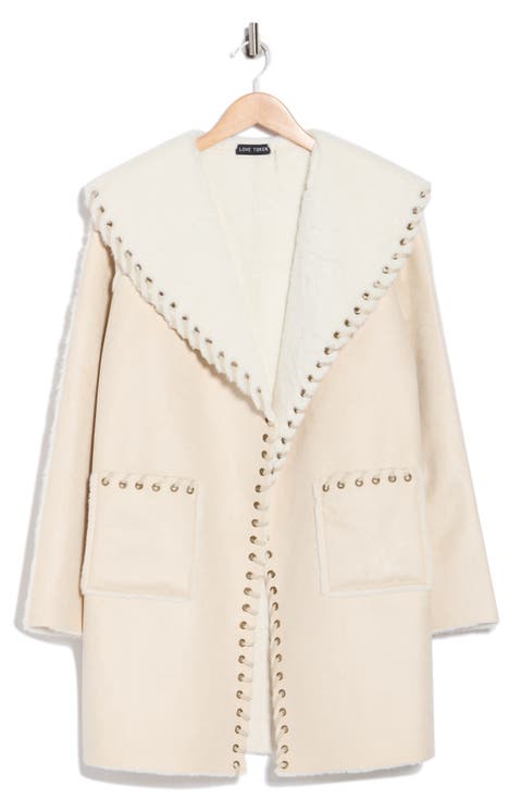 Talita Whipstitch Faux Fur Coat