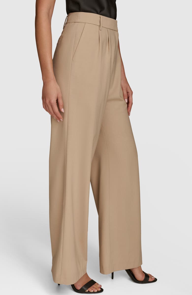 Donna Karan New York Pleated Wide Leg Pants, Alternate, color, 