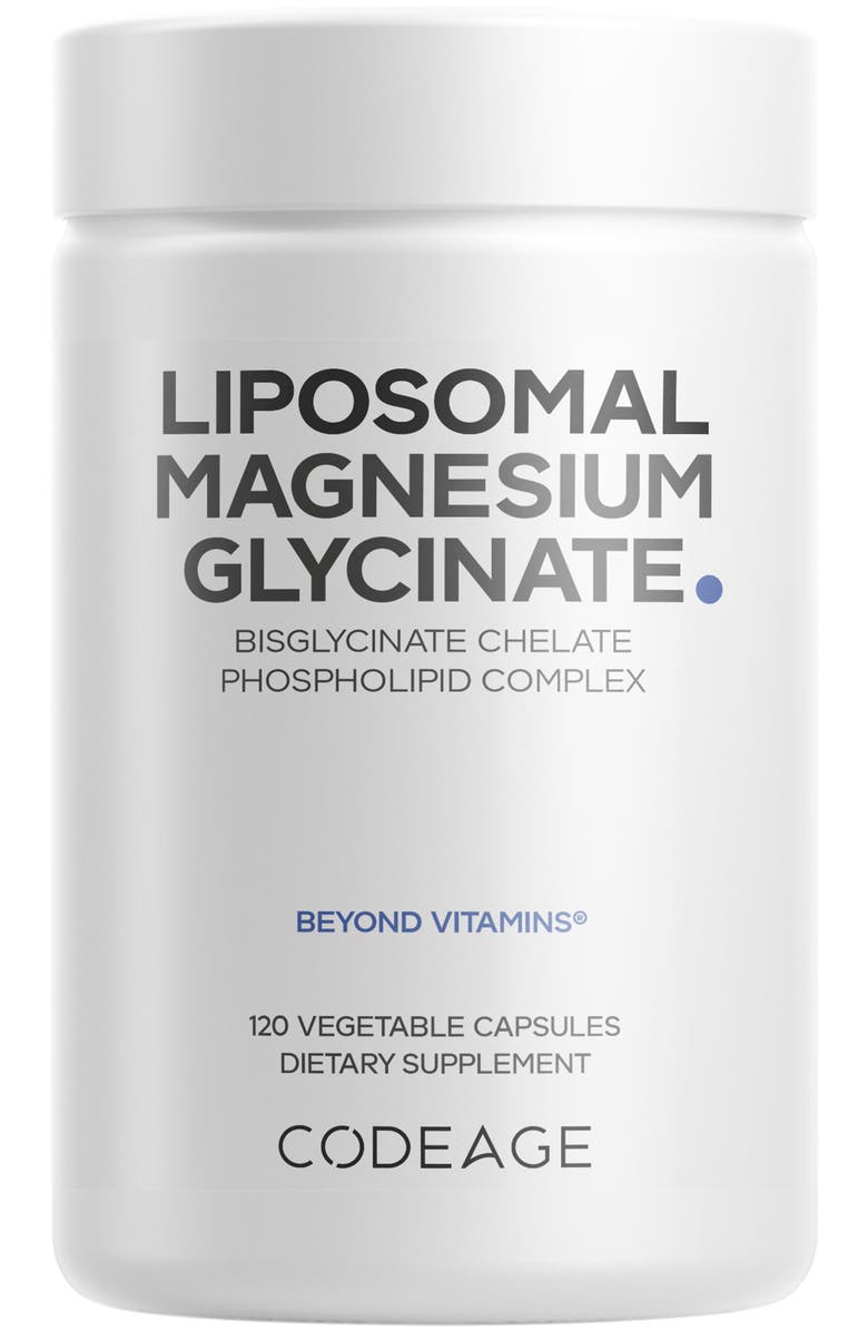 Codeage Magnesium Glycinate Chelate Mineral Supplement 1-Month Supply, Main, color, White