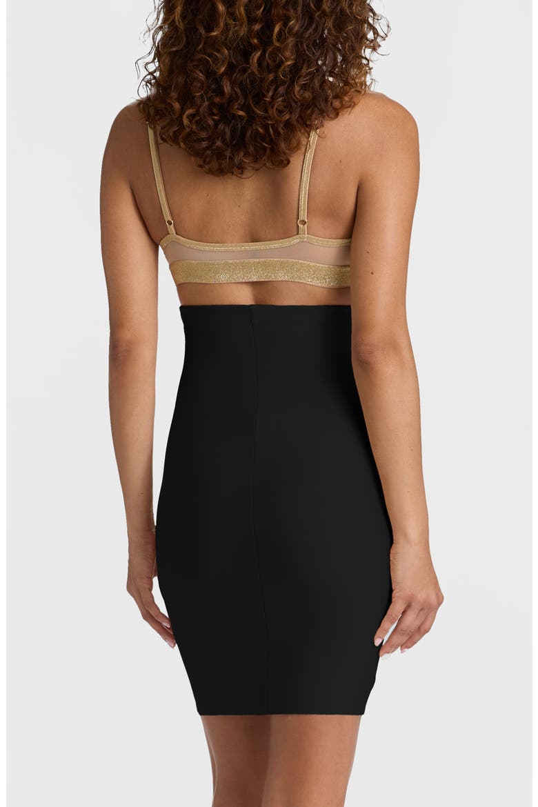 Two-Faced Tech High Waist Shaper Skirt, Alternate, color, BLACK