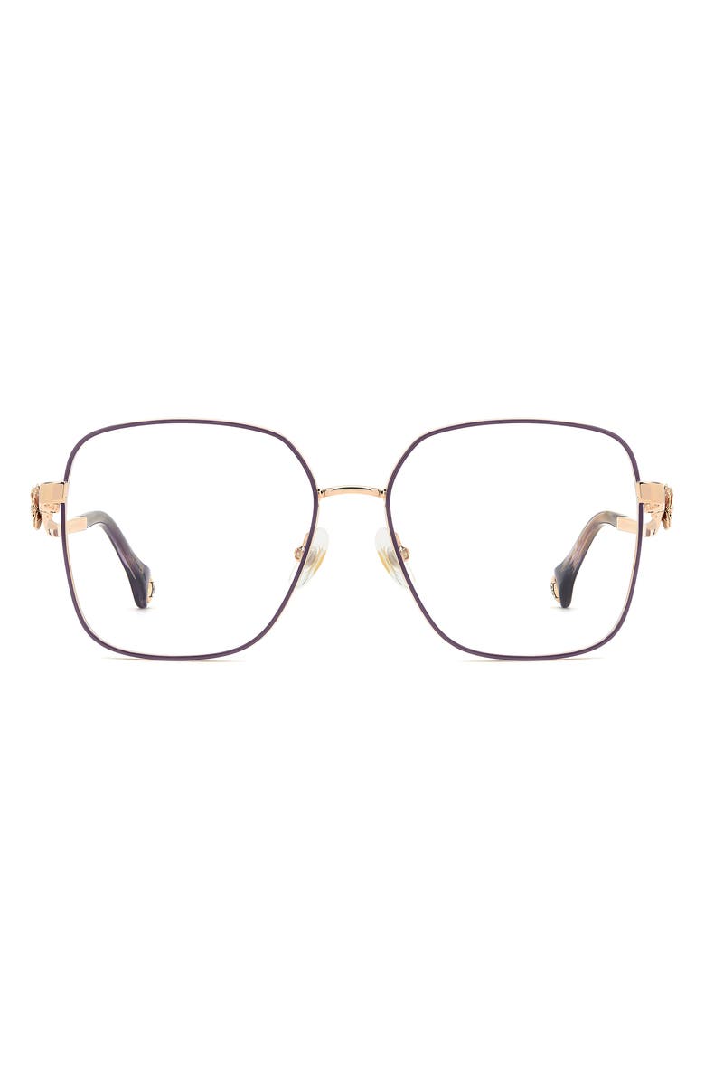 Carolina Herrera 56mm Square Reading Glasses, Main, color, 