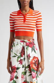 Dolce&Gabbana Stripe Polo Sweater