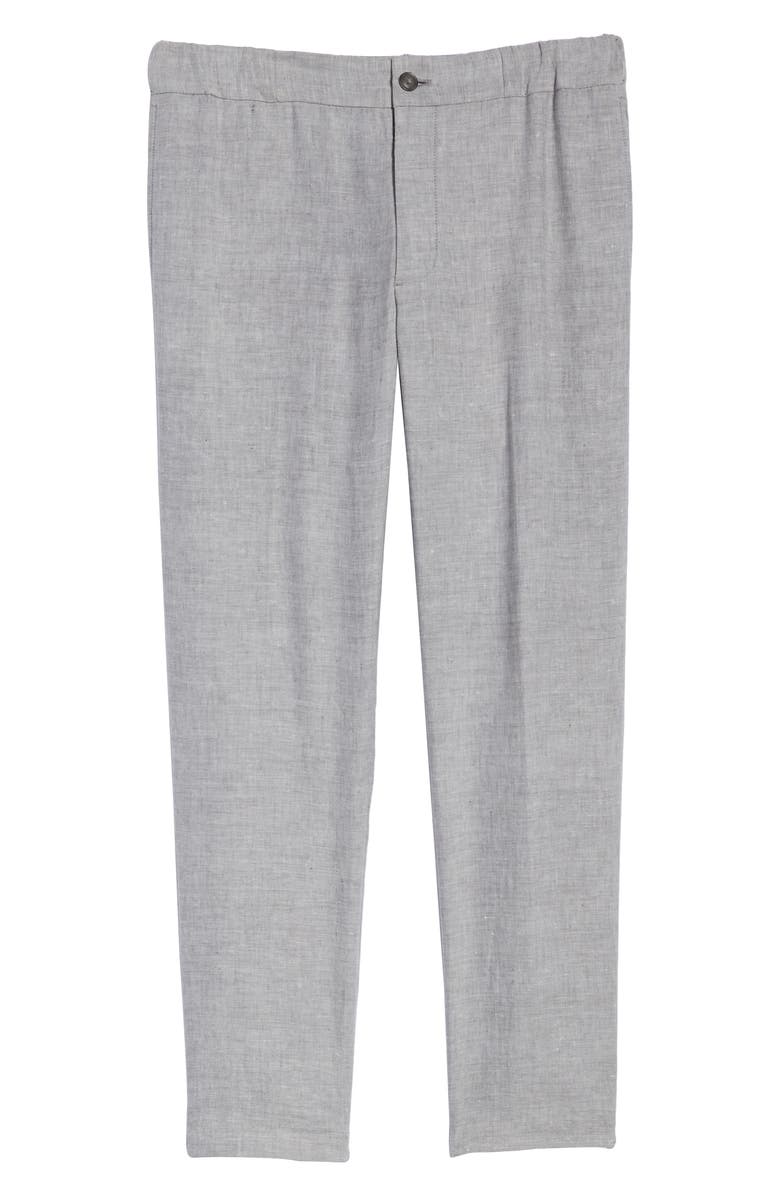 Club Monaco Lex Slim Fit Linen Blend Pants, Alternate, color, 