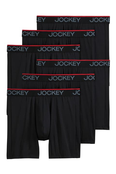 Men's Chafe Proof Pouch Microfiber 6" Boxer Brief - 6 Pack