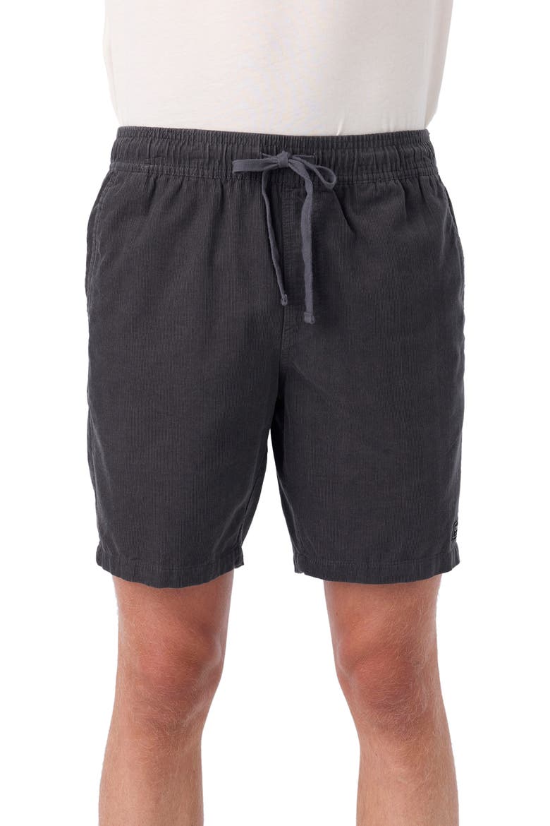Stretch Corduroy Drawstring Shorts, Main, color, GRAPHITE