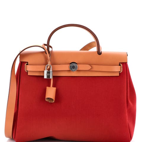 Herbag Zip Leather and Toile 31