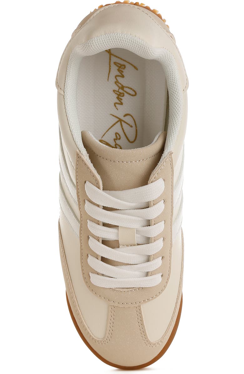 LONDON RAG Peak Burn Sneaker, Alternate, color, Beige
