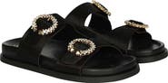 SAINT G Ishie Genuine Calf Hair Slide Sandal