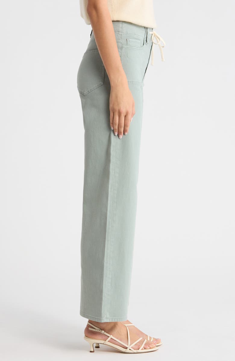 PAIGE Ari Drawstring High Waist Wide Leg Pants, Alternate, color, Vintage Seaglass