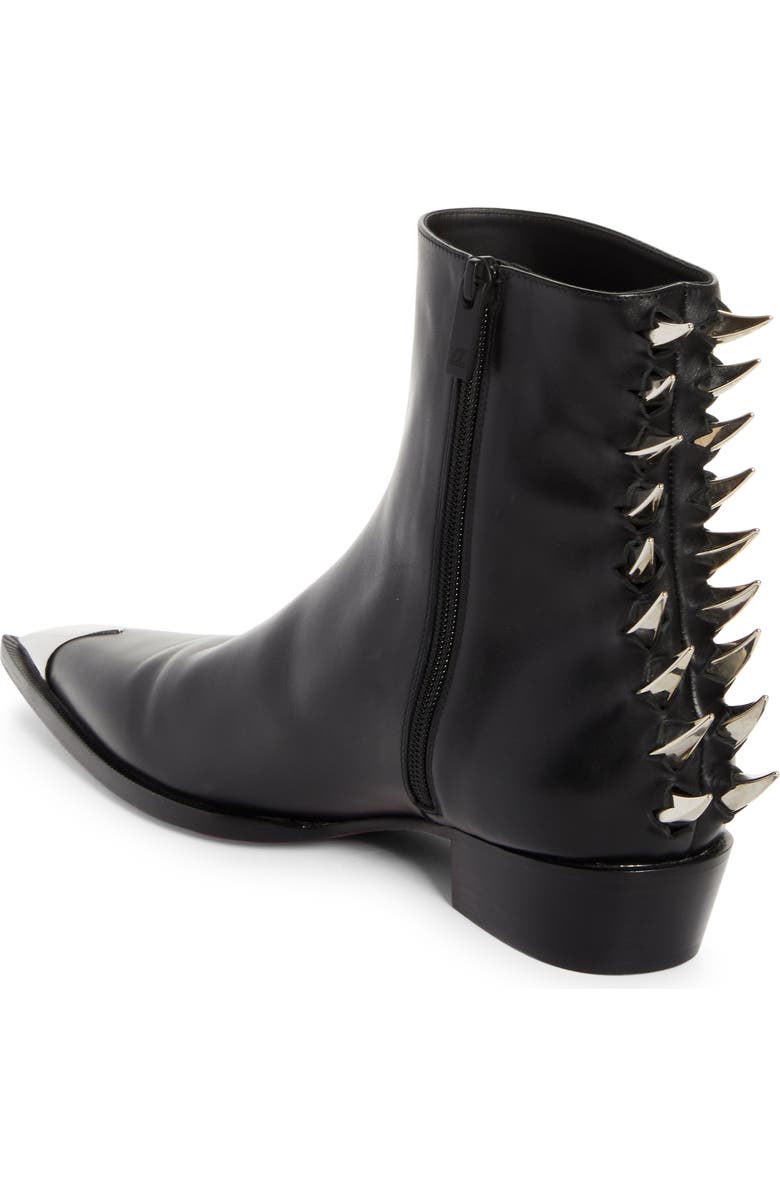 Christian Louboutin Mr Clawiss Spike Pointy Cap Toe Boot, Alternate, color, Black