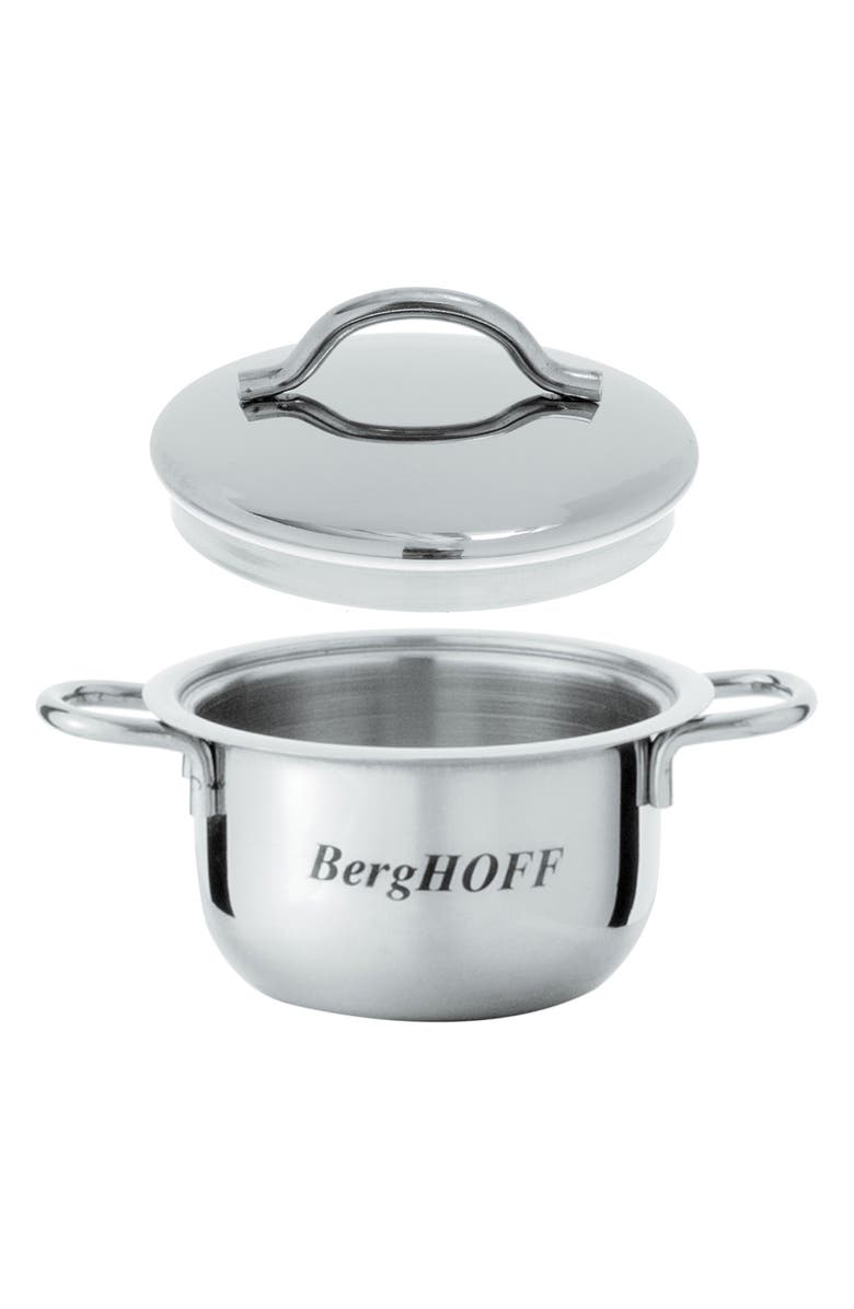 BergHOFF INTERNATIONAL Stainless Steel Covered Mini Pot - Set of 2, Alternate, color, 