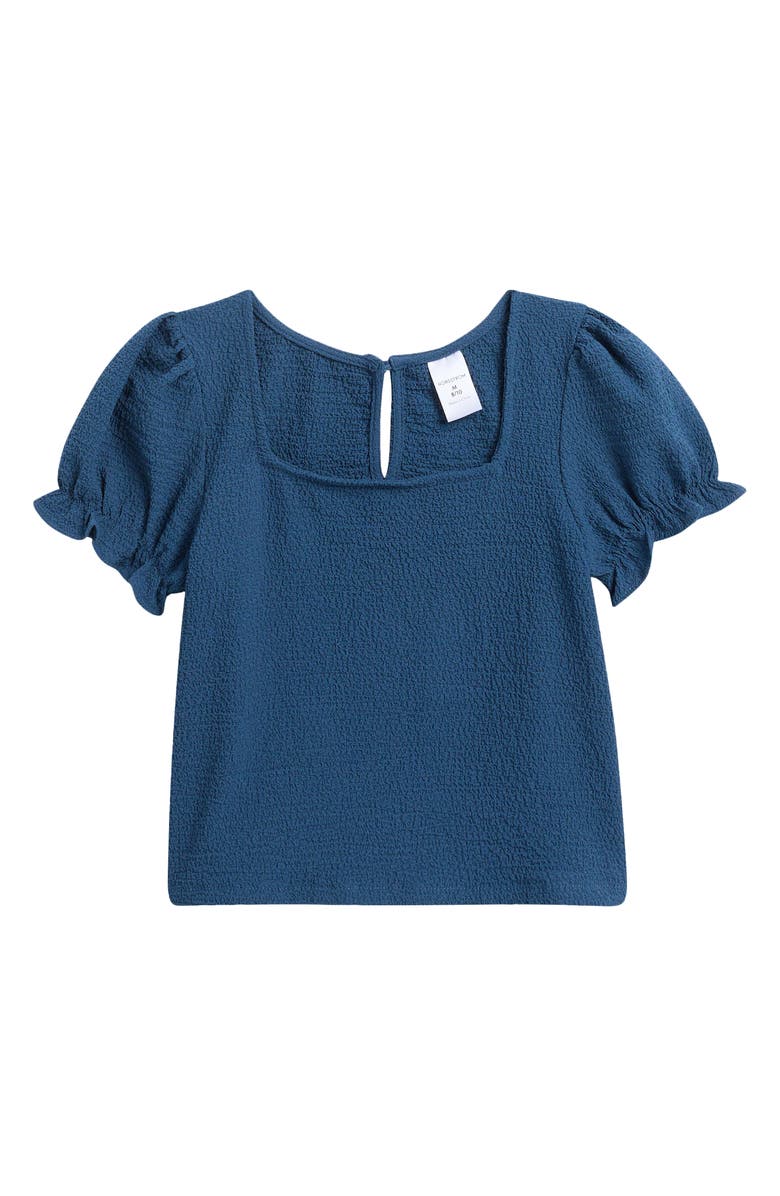 Nordstrom Kids' Textured Puff Sleeve Top, Main, color,