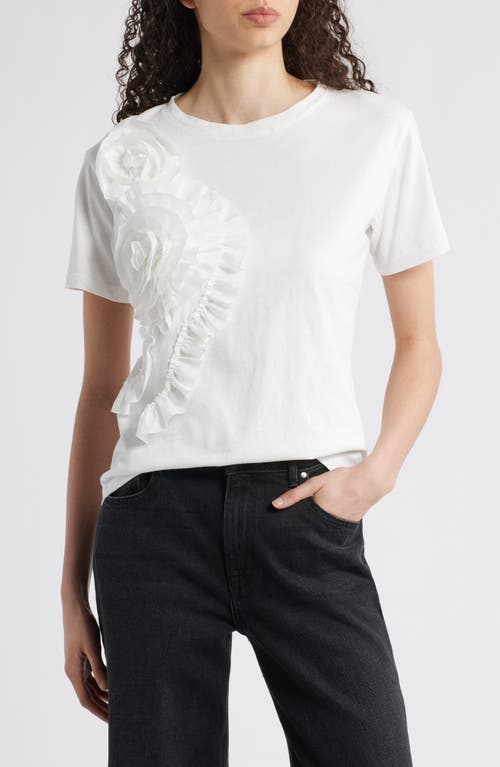 Nikki Lund Peony Floral Appliqué Top