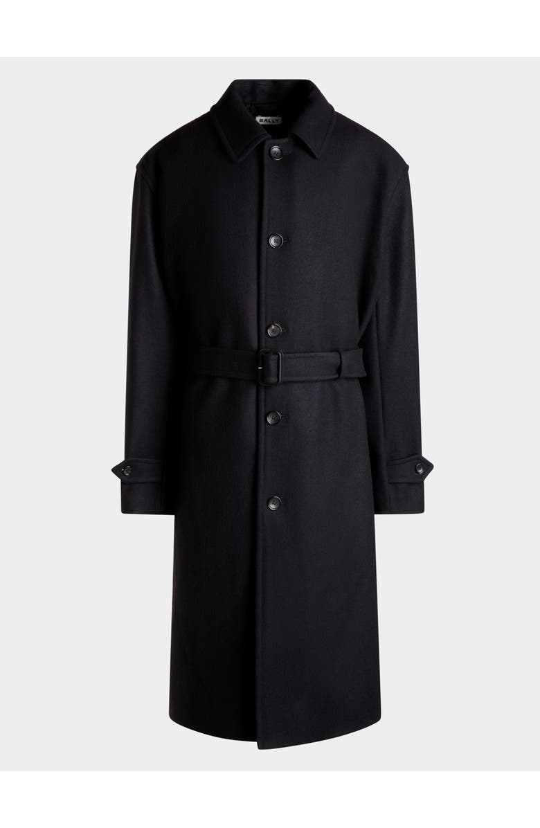 Bally Single-breasted Coat In Wool Blend, Main, color, 