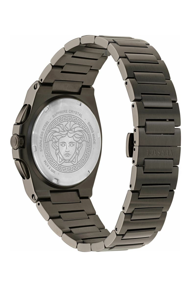 Tolomeo Chronograph Bracelet Watch, 40mm, Alternate, color, IP GUNMETAL