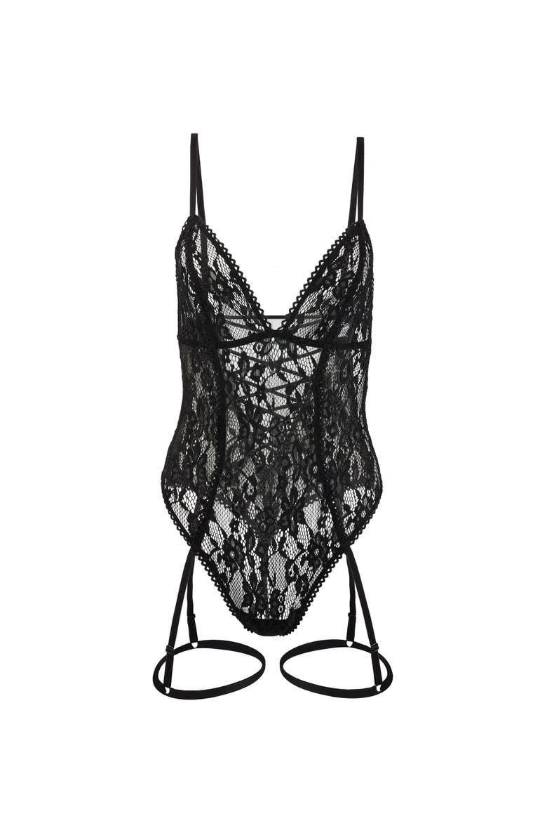 Adore Me Clarise Bodysuit Lingerie, Alternate, color, 