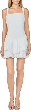 Endless Rose Tiered Bubble Hem Sleeveless Minidress