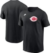 Nike Men's Nike Black Cincinnati Reds Cooperstown Collection Logo T-Shirt