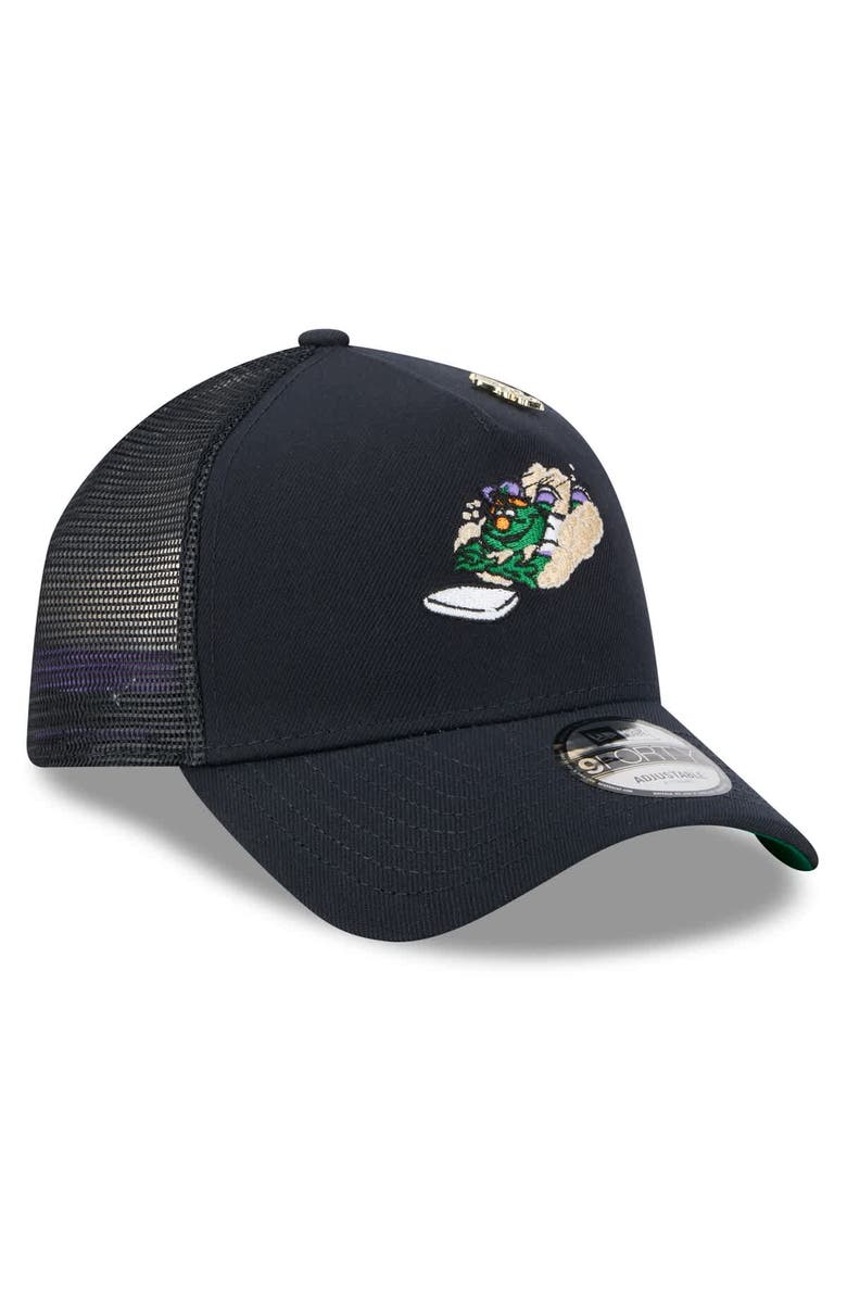 New Era Men's New Era Navy Boston Red Sox 2025 Big League Chew A-Frame 9FORTY Adjustable Trucker Hat, Alternate, color, Navy