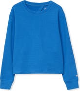 Lands' End Girls Long Sleeve Twist Back Active Top