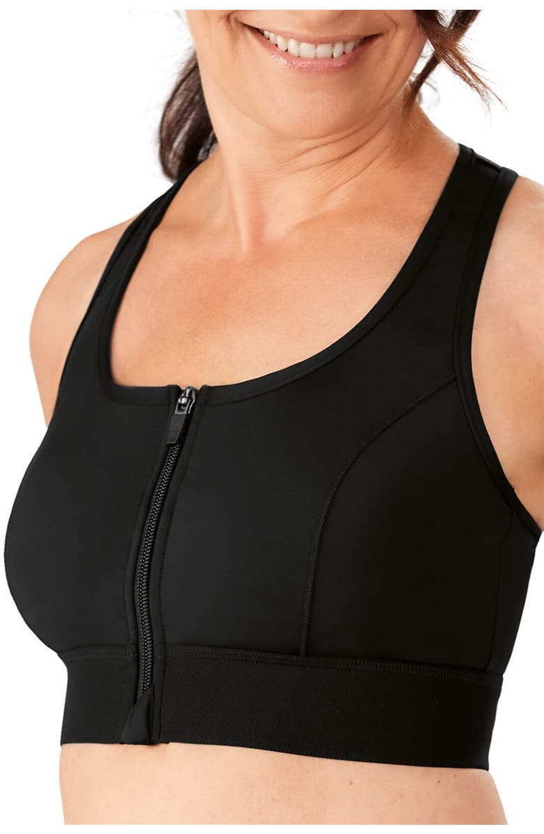 Amoena Gloria Wire-Free Bra, Main, color, Black