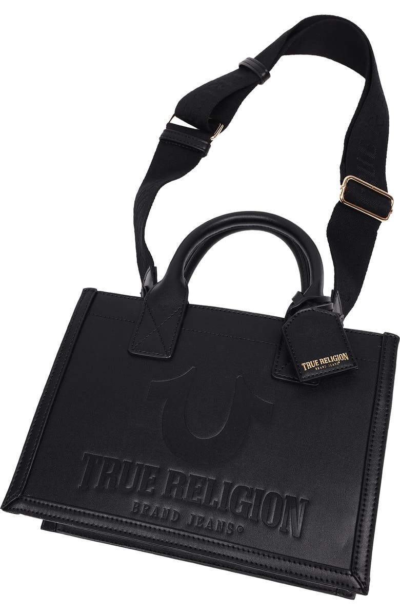 True Religion Modern Debossed Logo Tote, Alternate, color,