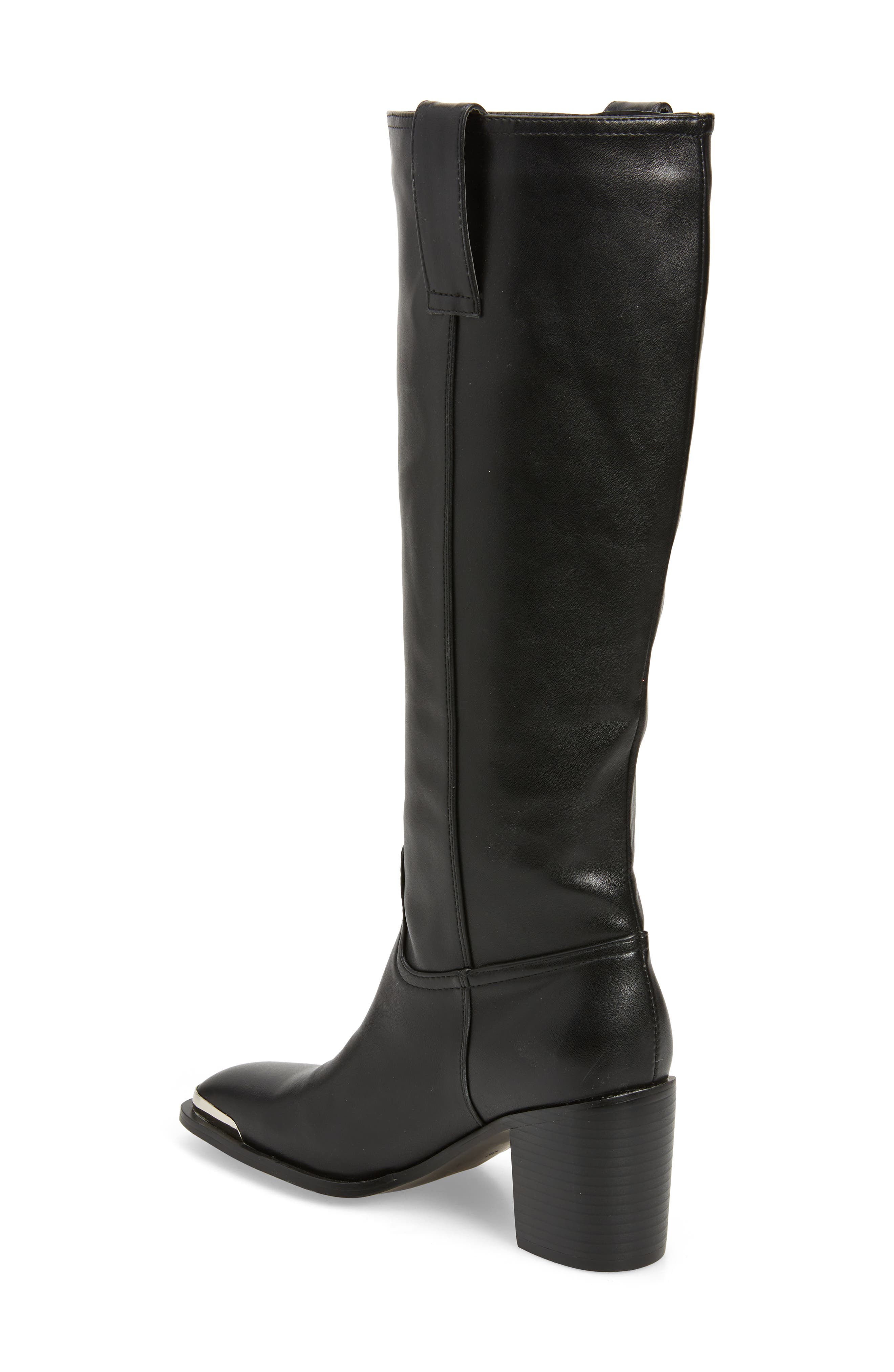 AZALEA WANG Kolson Water Resistant Boot, Alternate, color, Black