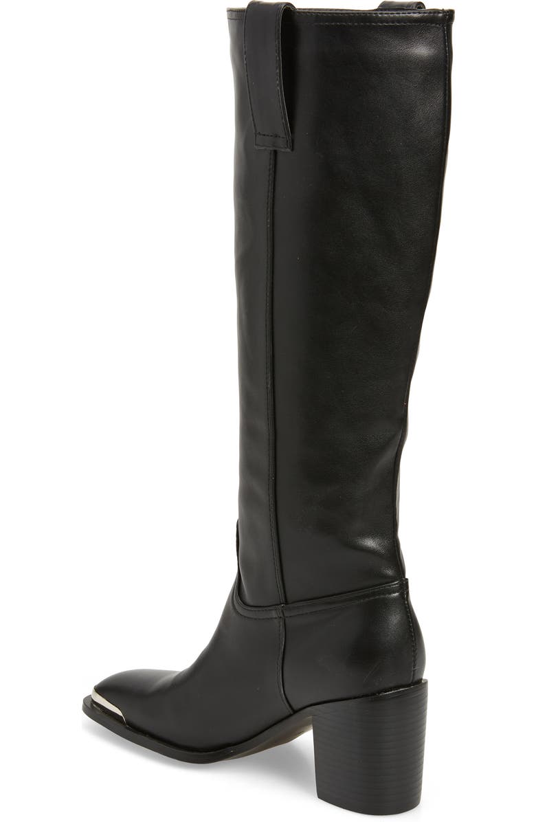 AZALEA WANG Kolson Water Resistant Boot, Alternate, color, Black