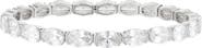 Nordstrom Oval Cut Cubic Zirconia Stretch Bracelet