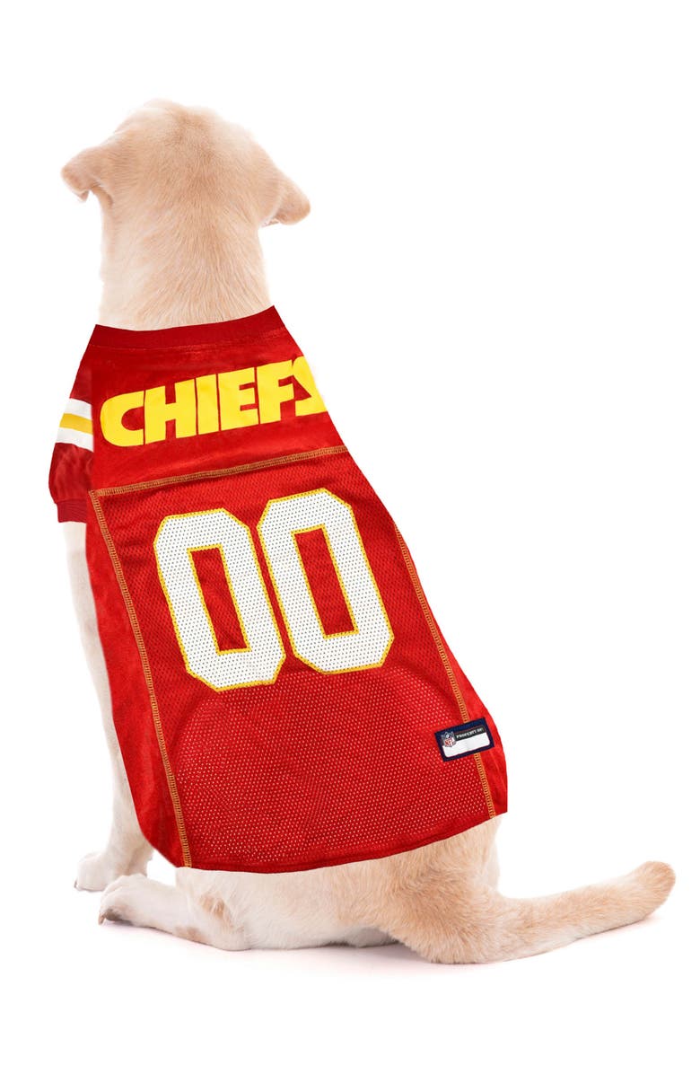 PETS FIRST Kansas City Chiefs Dog Jersey, Alternate, color, Red