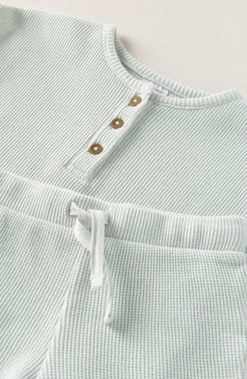 Nordstrom Waffle Knit Henley & Shorts Set