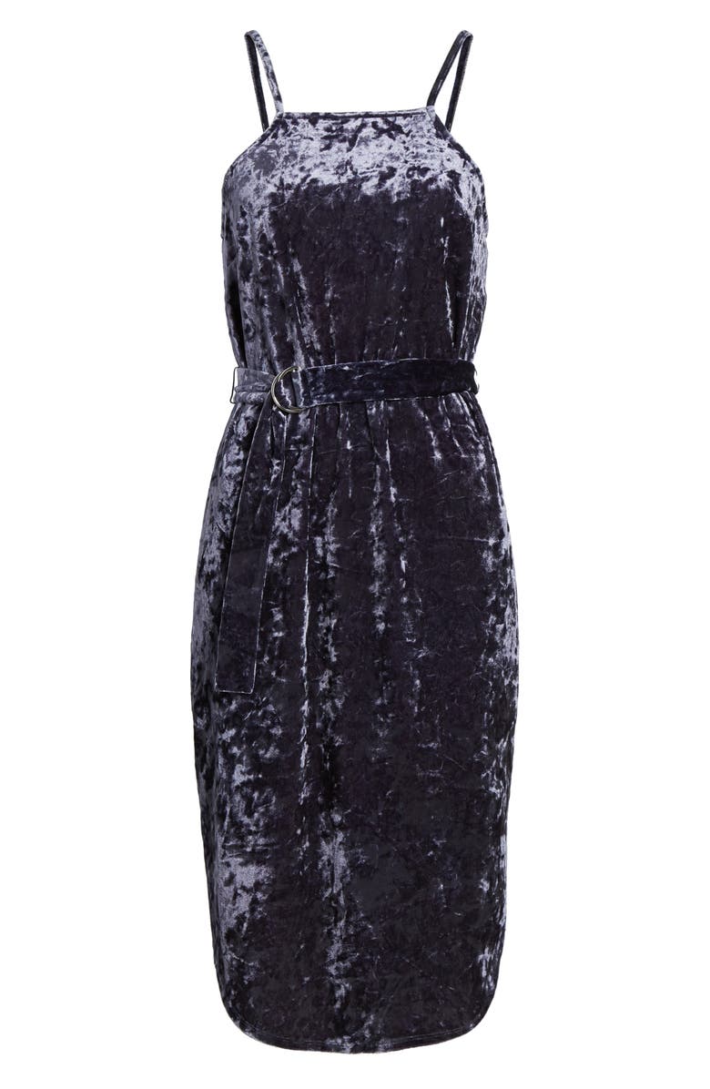 Love, Fire Crushed Velvet D-Ring Dress, Alternate, color, 