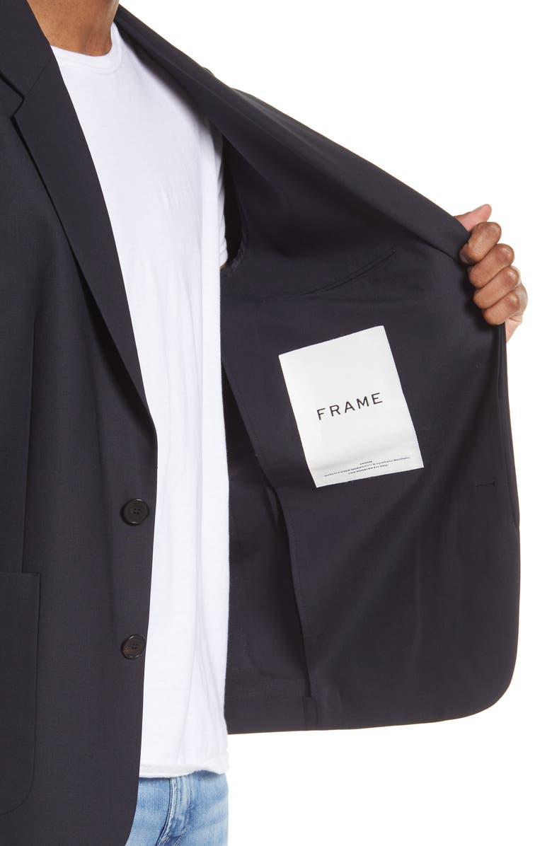 FRAME Unstructured Stretch Wool Blazer, Alternate, color, 