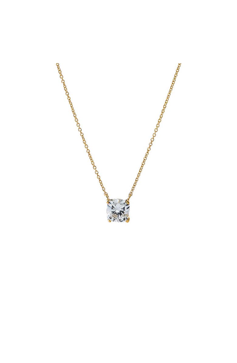 BY ADINA EDEN Lab Grown Diamond Cushion Cut Solitaire Necklace 14K, Main, color, 14K Gold - 1.5 Carat