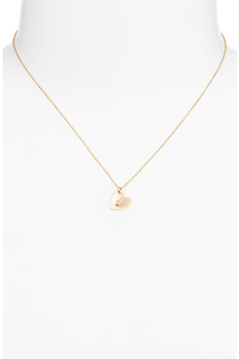 Sophia Initial Heart Pendant Necklace, Alternate, color, GOLD / C