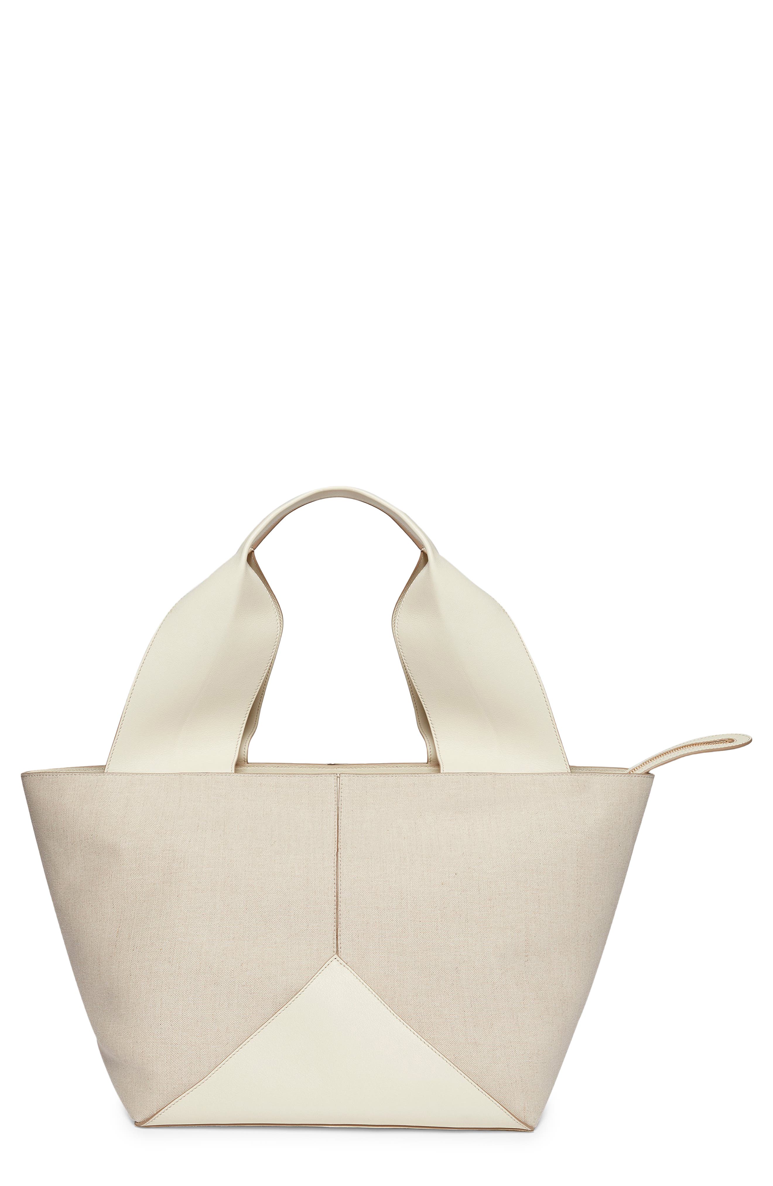 Métier London Market Canvas & Leather Tote, Main, color, 