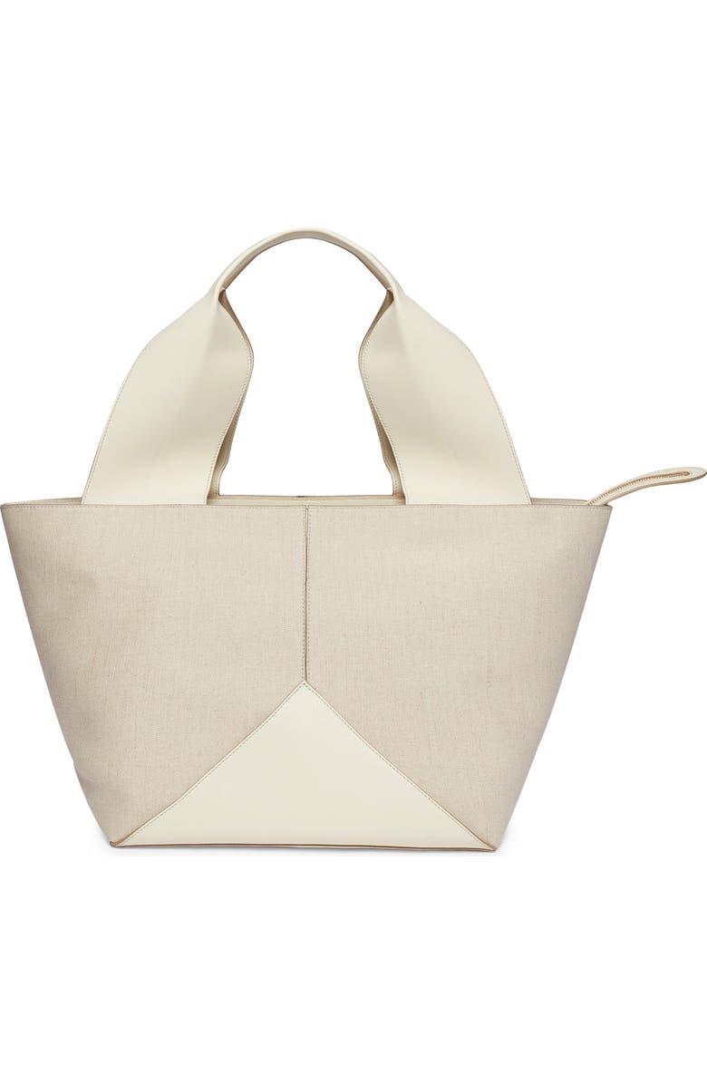 Métier London Market Canvas & Leather Tote, Main, color,