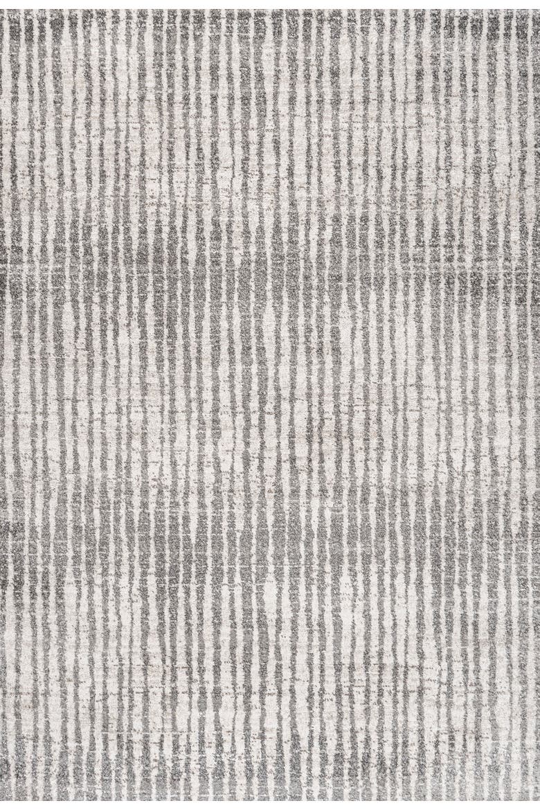 Skoura Modern Bold Stripe Area Rug, Main, color, Beige/Dark Gray