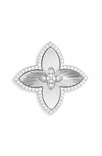 Oriana Cubic Zirconia Petal Brooch