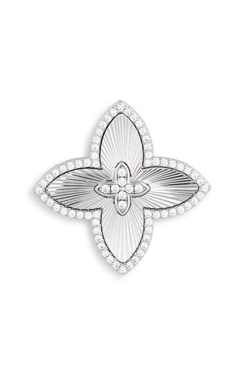 Eye Candy Los Angeles Oriana Cubic Zirconia Petal Brooch