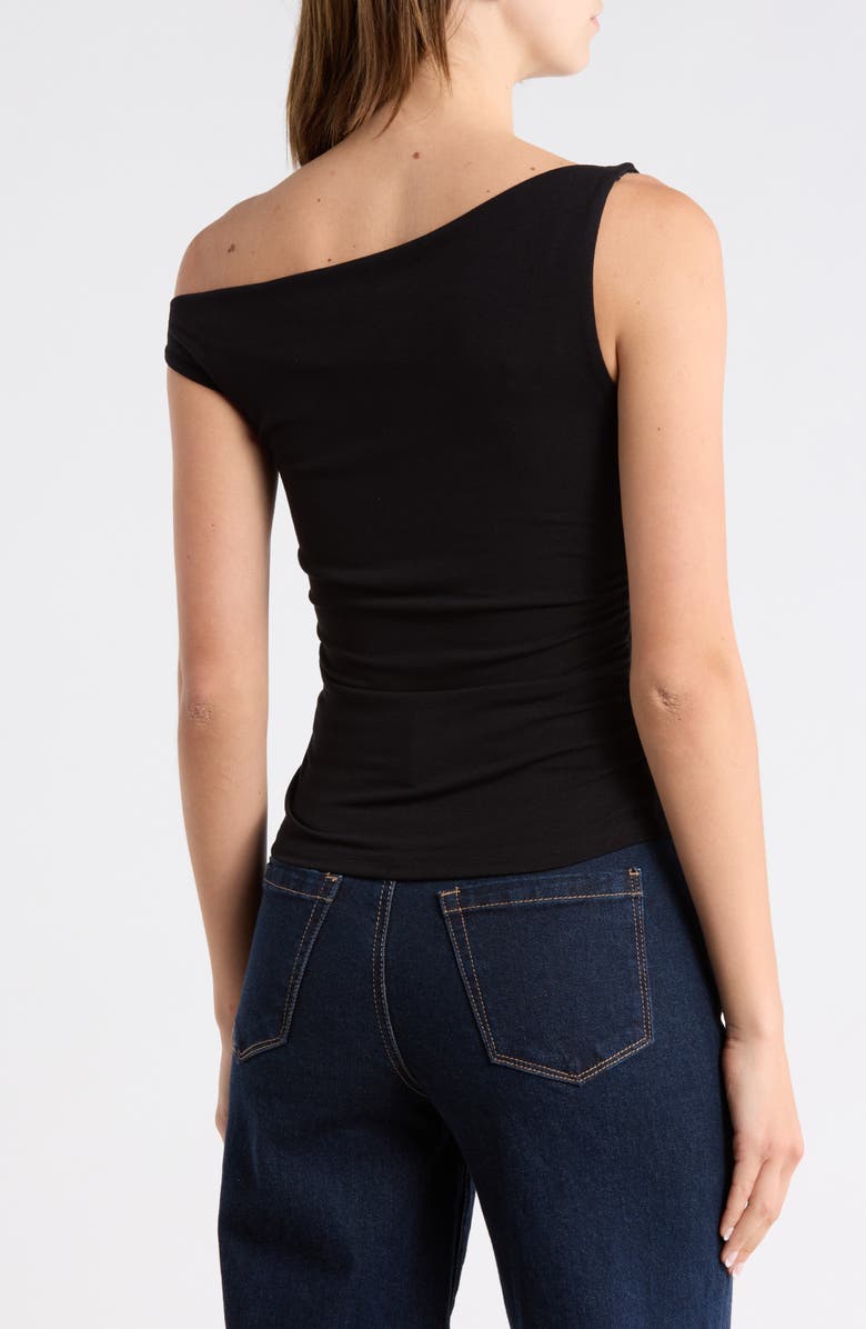 Blu Pepper Off The Shoulder Top, Alternate, color, Black