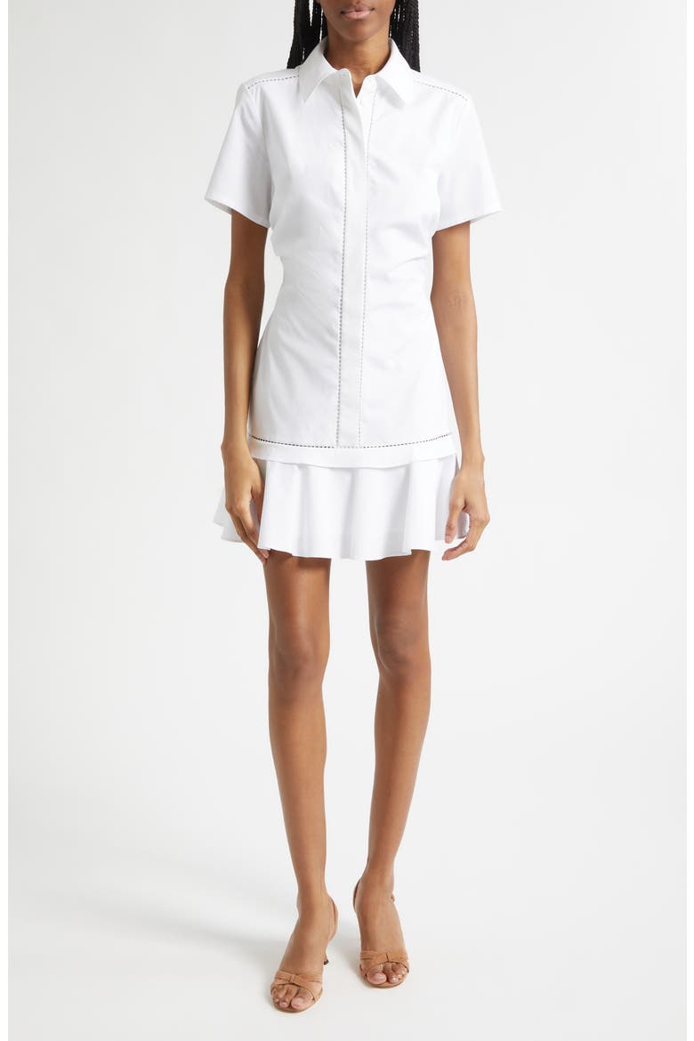 Mia Mini Shirtdress, Main, color, WHITE