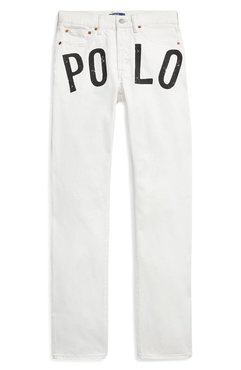 Polo Ralph Lauren Logo Relaxed Straight Leg Jeans, Main, color, Laurea Wash