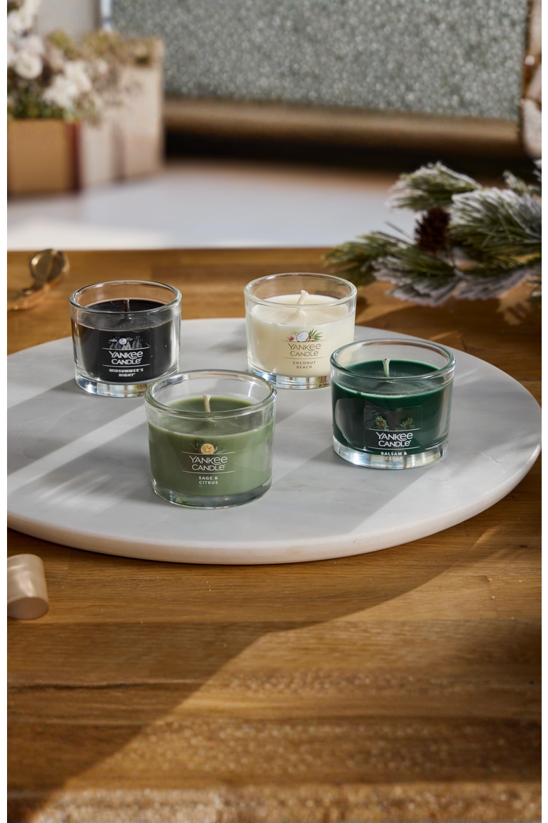 EveryDay Scented Votive Candle Gift Set - Sage & Citrus, Balsam Cedar, Coconut Beach, Midsummer's Night, Alternate, color, Multicolored
