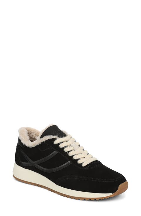 Simon Genuine Shearling Trim Sneaker