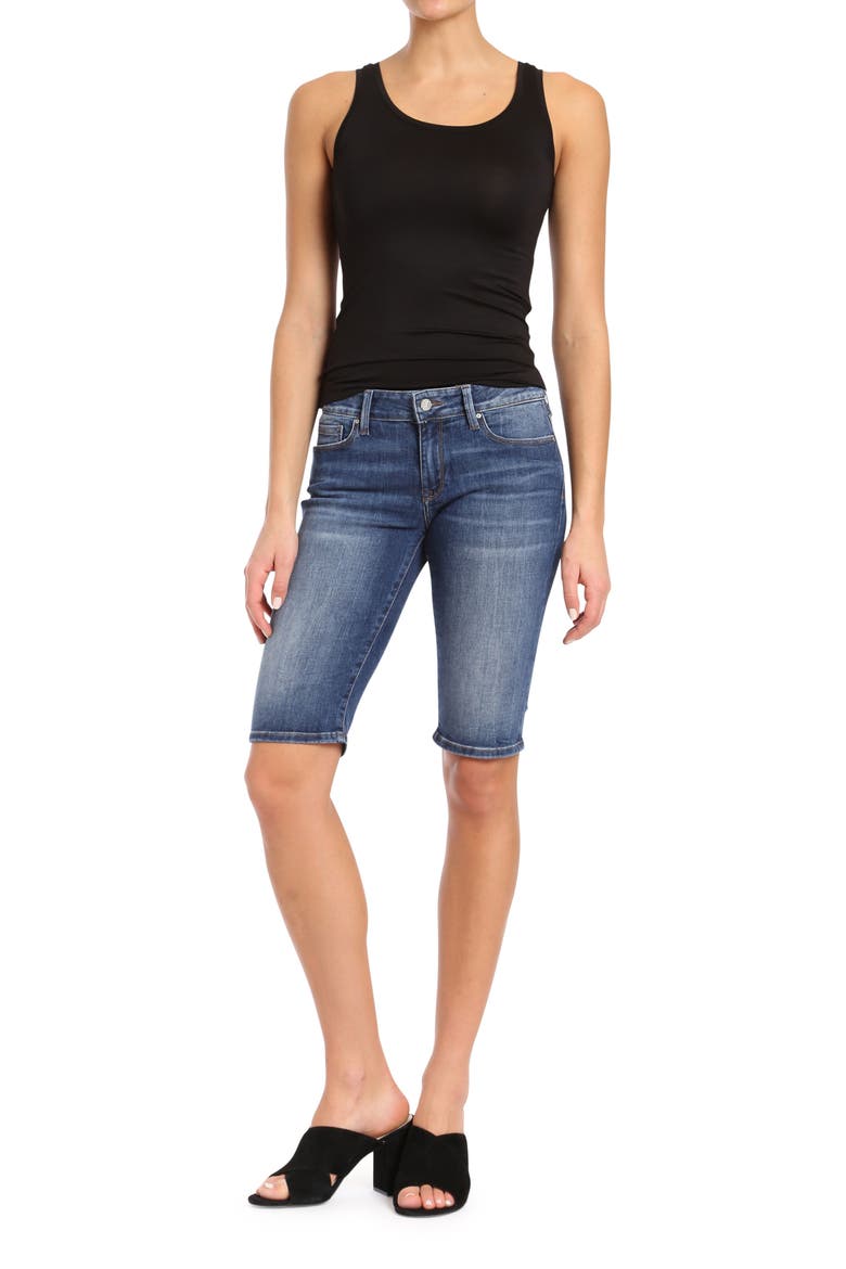 Karly Bermuda Shorts, Alternate, color, DARK INDIGO TRIBECA