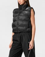 PLEIN SPORT Reversible Lightweight Padded Vest Scratch Women