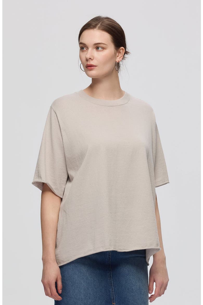 Hemp Essentials Sweater Knit Tee, Main, color, Grounded