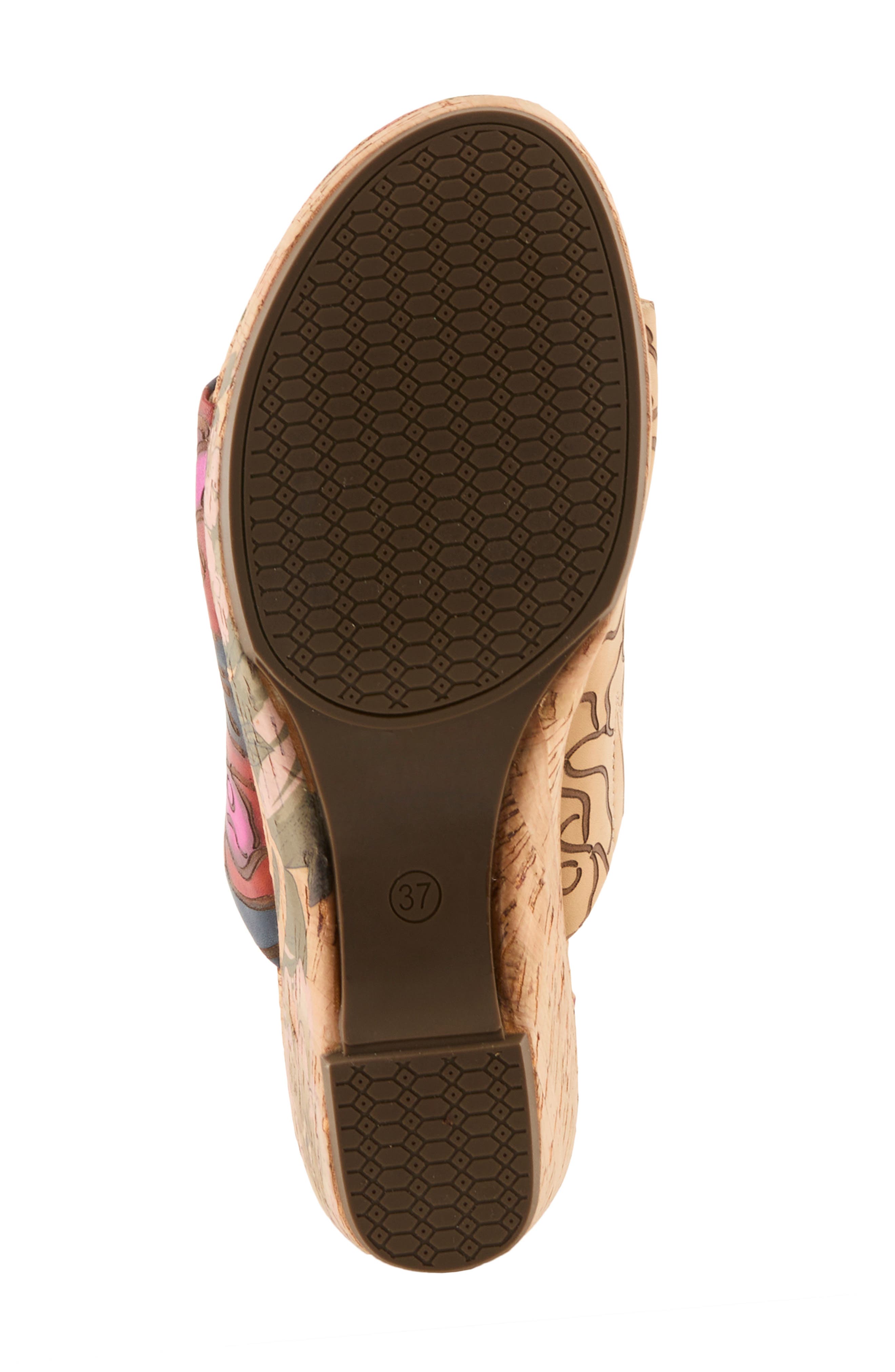 L'Artiste by Spring Step Niceneasy Platform Slide Sandal, Alternate, color, Tan Multi